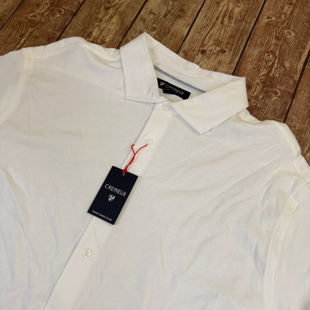Cremieux Superior Quality Goods Button Up Shirt Mens XXL White Long Sleeve